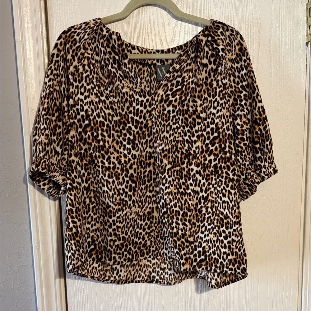 Worthington Animal Print Blouse